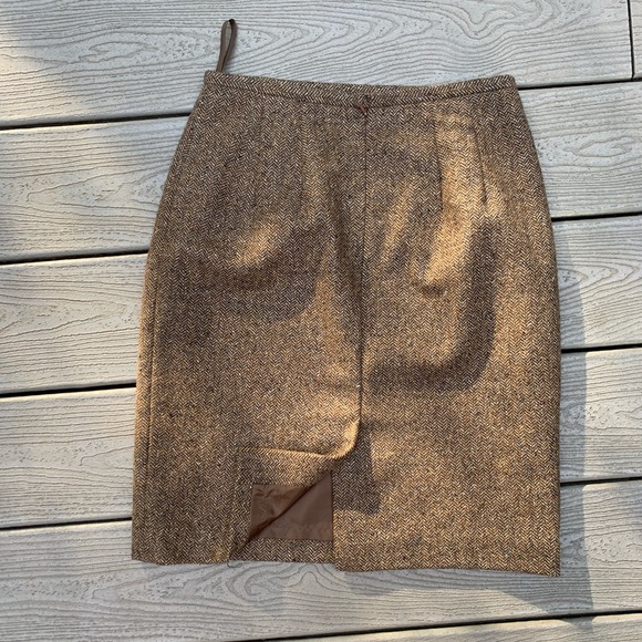 Vintage 90s Talbots Tweed Pencil Skirt - Picture 2 of 5